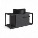 Ver imagem 3 de Gabinete para Banheiro Suspenso com Cuba Berlin 80cm Placa e Ponto