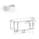 Ver imagem 2 de Gabinete para Banheiro Suspenso com Cuba Berlin 80cm Placa e Ponto