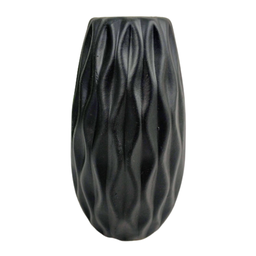 Vaso Preto 12x6x6cm Vasinho Cerâmica Decoração - 1