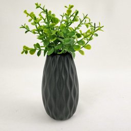 Vaso Preto 12x6x6cm Vasinho Cerâmica Decoração - 7