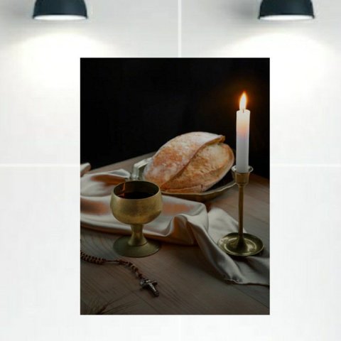 Quadro Decorativo Tela Canvas Religiosos Ref:qbre5 Lojall 150 X 100 Cm Borda Infinita