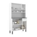 Ver imagem 2 de Cozinha Compacta em Aço Dona Maria 6 Portas 1 Gaveta Preto Bertolini