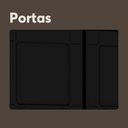 Ver imagem 6 de Cozinha Compacta em Aço Dona Maria 6 Portas 1 Gaveta Preto Bertolini