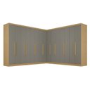 Ver imagem 2 de Guarda-roupa de Canto Modulado 15 Portas 6 Gavetas Inglaterra