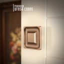 Ver imagem 3 de Puxador Duplo Df 956 - Cobre- 12x12 Cm