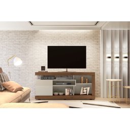 Rack para TV Eswen Off White Nogueira - 5