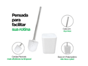 Ver imagem 2 de Escova Sanitária Branca com Suporte para Banheiro e Lavabo