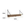 Conjunto Banco Sapateira e Prateleira Decorativa em Estilo Industrial 27896 Artesano - 5