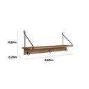 Ver imagem 5 de Conjunto Banco Sapateira e Prateleira Decorativa em Estilo Industrial 27896 Artesano