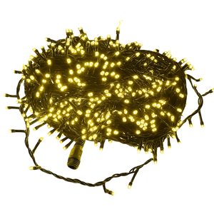 Pisca Cordão Estrobo 30m 1200 Leds Branco Quente 120 Flashs Externo