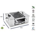 Ver imagem 5 de Churrasqueira Inox Grande Compacta Sem Fumaça Ecológica