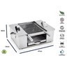 Churrasqueira Inox Grande Compacta Sem Fumaça Ecológica - 5