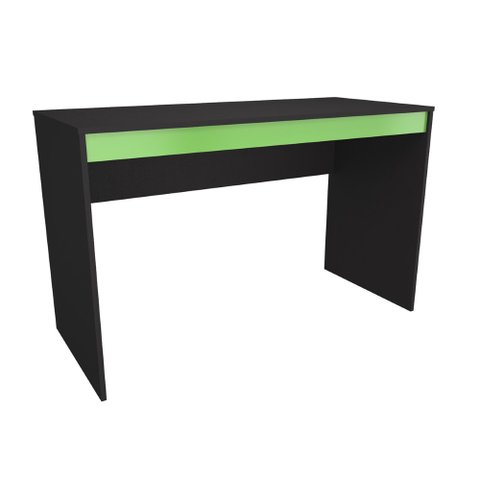 Conjunto Gamer Mesa e Gaveteiro - Nova Mobile - Preto e Verde