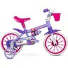 Bicicleta Bike Infantil Criança Aro 12 Lilas Nathor - 4