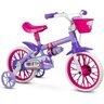 Bicicleta Bike Infantil Criança Aro 12 Lilas Nathor - 1