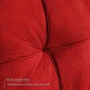 Ver mais imagens de Sofá de Canto com Chaise Ibarra Suede Velut Vermelho - King House
