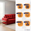 Ver imagem 3 de Sofá de Canto com Chaise Ibarra Suede Velut Vermelho - King House