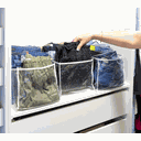 Ver imagem 4 de colmeia organizadora de roupa kit 5 nichos grande gaveta armario bermuda calça jeans