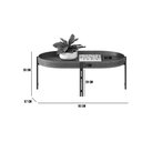 Ver imagem 5 de Mesa de Centro Isi Nature Fosco e Couro Caramelo 93x35 cm - D’Rossi