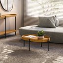 Ver imagem 2 de Mesa de Centro Isi Nature Fosco e Couro Caramelo 93x35 cm - D’Rossi