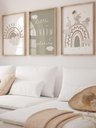 Ver imagem 1 de Kit 3 Quadros Decorativos Infantil Arco Iris No8