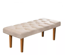 Ver imagem 2 de Recamier Banco Quarto Sala Paris 150cm Suede Pavia - Bege