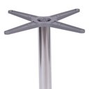 Ver imagem 3 de Mesa Delta em Alumínio 75 Cm (alt) Base em X Tampo Mdp Quadrado 80 Cm (larg) X 2,50 Cm (alt) Cinza