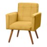 Poltrona Decorativa Sabrina Veludo Amarelo - Speciale Home - 5