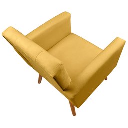 Poltrona Decorativa Sabrina Veludo Amarelo - Speciale Home - 4