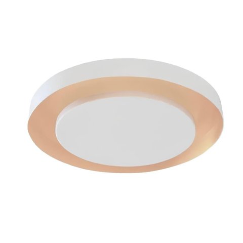 Luminária Plafon Redondo Luz Indireta Sobrepor 30cm 4 Lâmpadas Branco