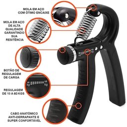 Aperto de Mao Hand Grip Exercecio Mao Braço Punho Antebraço Fitness Musculaçao Ajustavel Fortalecime - 4