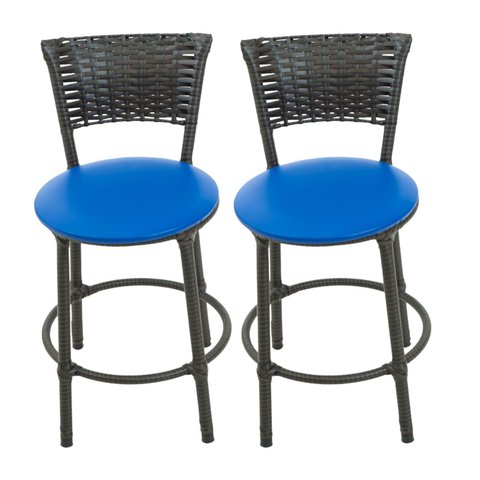 Kit 2 Banquetas Baixa Cozinha Toda Encapada