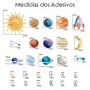Ver imagem 4 de Adesivo Parede Planetas Sistema Solar Aquarela