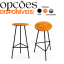 Ver imagem 6 de Kit 2 Banquetas para Balcão de Cozinha Alta Confortavel Estilo Moderno Ideal para Area Gourmet