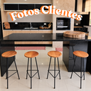 Ver imagem 2 de Kit 2 Banquetas para Balcão de Cozinha Alta Confortavel Estilo Moderno Ideal para Area Gourmet