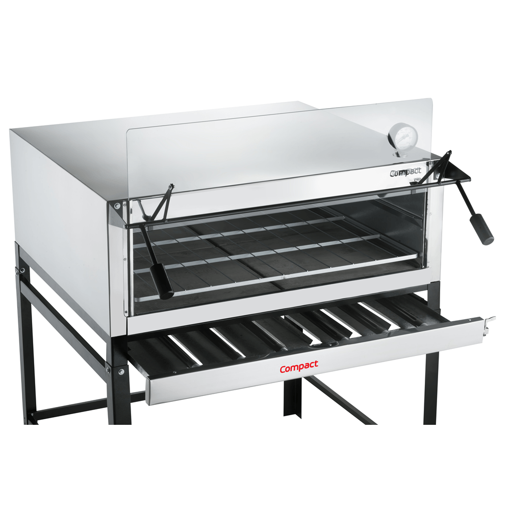 Forno de Lastro a Gás para Pizza 90x90 FL-900 Inox c/ Porta Guilhotina - Compact Gás GLP - 3