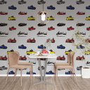 Ver imagem 1 de Papel de Parede Casual Carros de Luxo Gh Papel de Parede 3,0m
