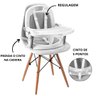 Cadeira de Alimentaçao 3 EM1 Infantil Portatil Dobravel Refeiçao Regulagem Bebe Papa Assento Cadeiri - 8