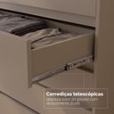 Ver imagem 6 de Cômoda 5 Gavetas com Organizador Belize Cinza/Fendi