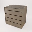 Ver imagem 3 de Cômoda 5 Gavetas com Organizador Belize Cinza/Fendi