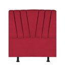 Ver imagem 1 de Cabeceira Estofada Bélgica 100cm Solteiro Para Cama Box Quarto Corino Vermelho - Gat Magazine