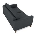 Ver imagem 2 de Sofá Sala de Estar Living 3 Lugares 240cm Presley Pés Madeira Linho Cinza Escuro G52 - Gran Belo