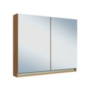 Ver imagem 2 de Armário Espelheira para Banheiro 100% MDF com 2 Portas Lívia Yescasa Marrom/Freijo/Moscatel/Urbi