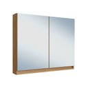 Ver mais imagens de Armário Espelheira para Banheiro 100% MDF com 2 Portas Lívia Yescasa Marrom/Freijo/Moscatel/Urbi
