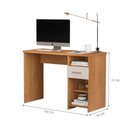 Ver imagem 3 de Escrivaninha Retangular Enzo Outros 1 Gaveta MDP 108cm Nature Off White