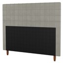 Ver imagem 1 de Cabeceira Cama Box Casal Queen Size Parisis 160cm Veludo Bege - Desk Design
