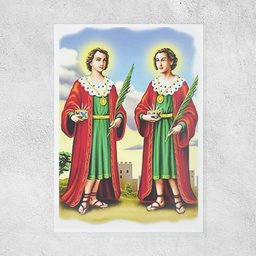 Placa Decorativa Cosme e Damião Religioso - 2