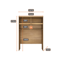 Ver mais imagens de Modulado Casal Completo 6 Portas 8 Gavetas - Linea-cumaru/fendi - Móveis Novo Horizonte