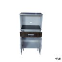 Ver imagem 7 de Balcão Armário Organizador Microondas e Forno Duplo Branco/rústico