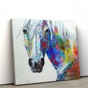 Ver imagem 1 de Quadros Decorativos Pvc Cavalo Colcorido 100x100 100 X 100 Cm